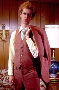 He's styling the latest in 1970s retro chic. Except for the chic part.