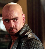 Oddly, the bullseye isn't the most eyecatching portion of his visage.