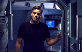 Clooney tries to figure out what this movie is all about.