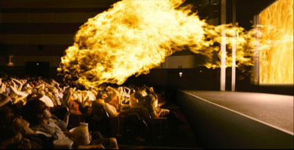 After being treated for third degree burns, the critic panned the movie.