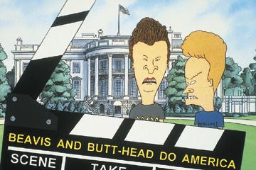 Hey Beavis, that thing is gonna chop off our wieners.