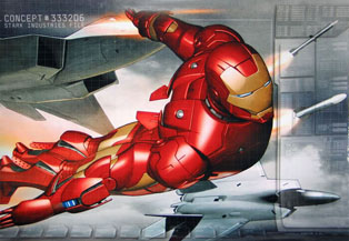 The suitcase armor in Iron Man 2's trailer is bad-ass.