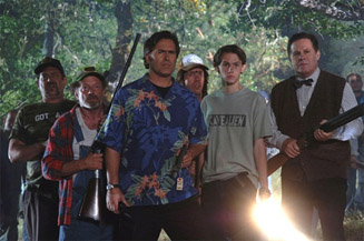 Is the kid with a rifle Bruce Campbell's grandson?