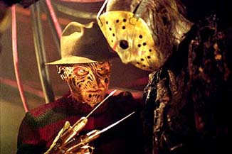 In happier times, Freddy gives Jason some dating tips.