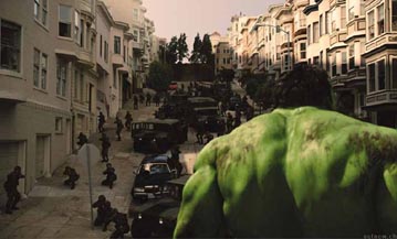 Ever notice how frequently the publicity pictures show Hulk's back instead of his face?