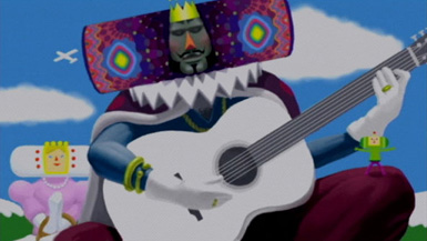 Surprisingly, this cut scene from Katamari Damacy was not directed by Terry Gilliam.