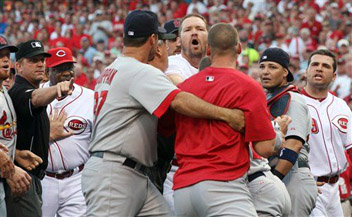 I think we all know where Scott Rolen just got hit.
