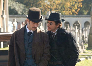 Holmes and Watson share a tender moment.