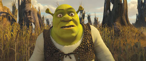 Shrek has been unpleasantly surprised!