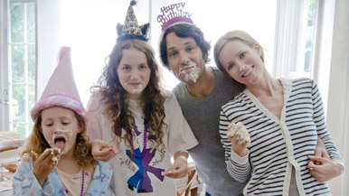 One of the Apatow daughters looks like Drew Barrymore. The other looks like a witch.