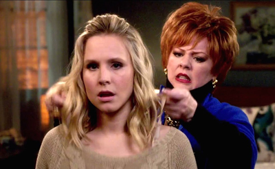 Watch out! That boss lady is gonna strangle Veronica Mars!