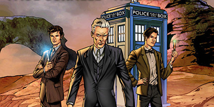 That looks suspiciously like *three* doctors.