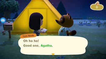 Tom Nook appreciating my sense of humor...