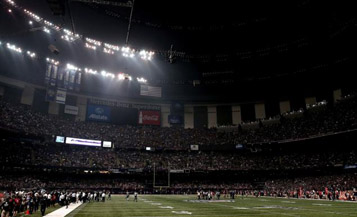 The night the lights went out in Louisiana doesn't have quite the same ring to it.