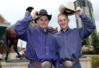 Their belt buckles are as big as their heads.