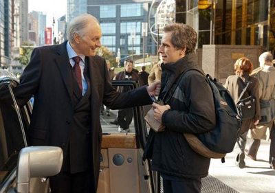 To his horror, Ben Stiller realizes that Alan Alda has mastered the Five Point Palm Exploding Heart 