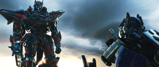 Is Optimus Prime kneeling and begging? That doesn't seem very heroic.