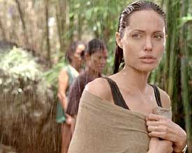 Just proving that Angelina Jolie can basically wear a burlap sack and still look gorgeous.