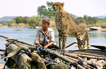  In which Tom Sawyer made his cheetah eat Huck.
