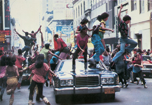  You always see people dancing on cars, you know. Must be summer.