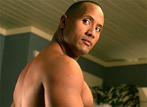 If the camera pans down, we can see the Rock's strudel.